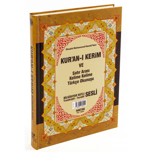 Kuran'ı Kerim Haktan Yayınları Cami 3'lü (Üç) Özellikli Arapça Hat , Mealli